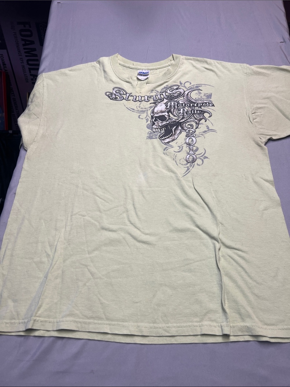 Turbulence Pale Green Skull Graphic Short-Sleeve Tee